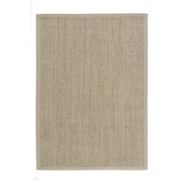 Sisal Border Plain Hand-Woven Textured Natural Fibre Flatweave Light Beige/Sand Border Rug-Origins-Rug Love - The Most Loved Rug Store